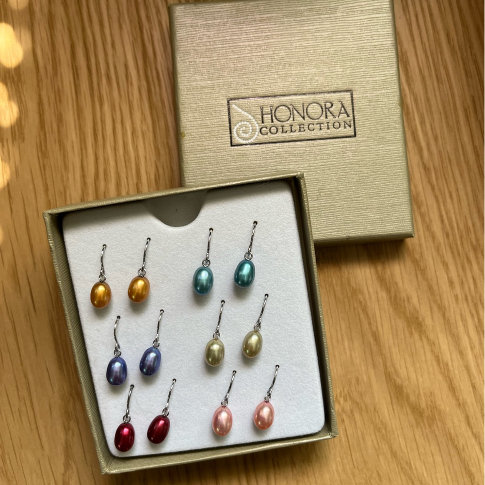 NIB Honora Collection Pearl Earring Set (6 pairs)